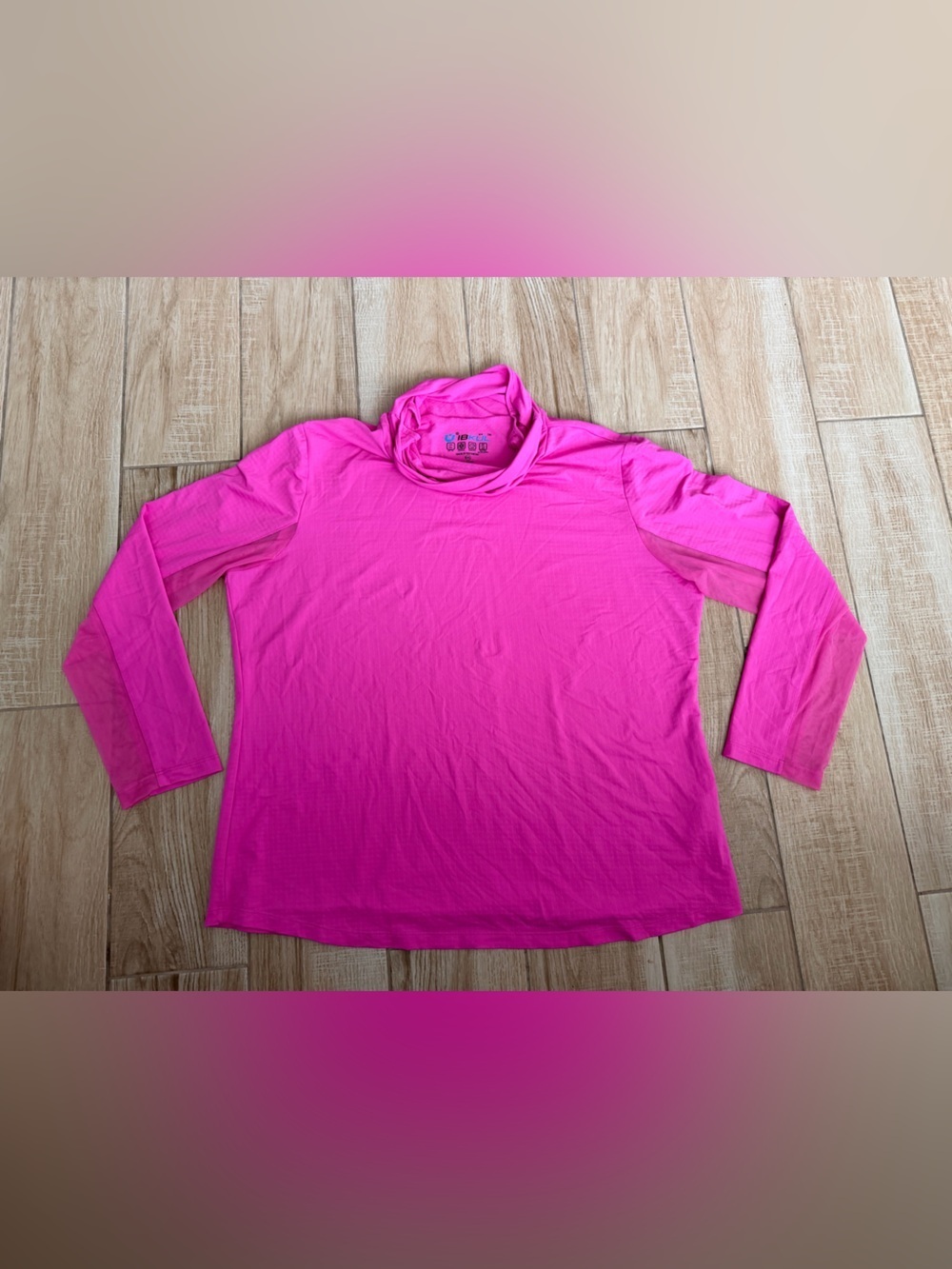 IBKÜL Women’s Solid Long Sleeve Mock Neck Top Size XXL